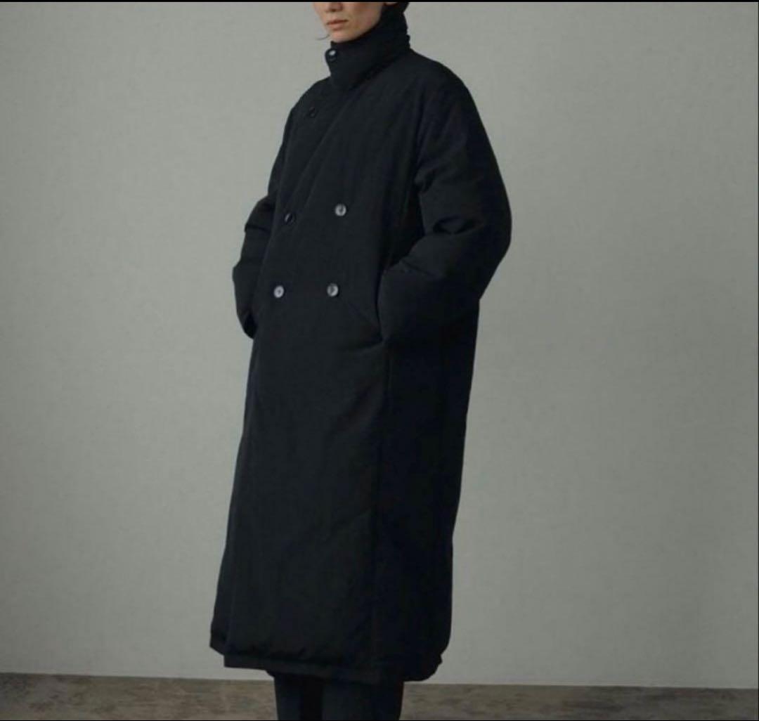 アンヌーク 黒 ダウンロングコート