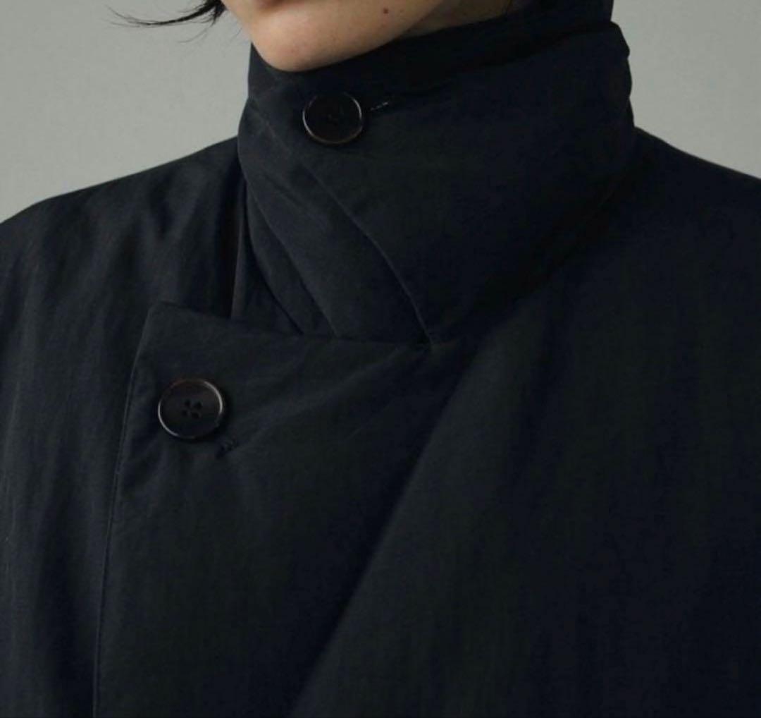 アンヌーク 黒 ダウンロングコート