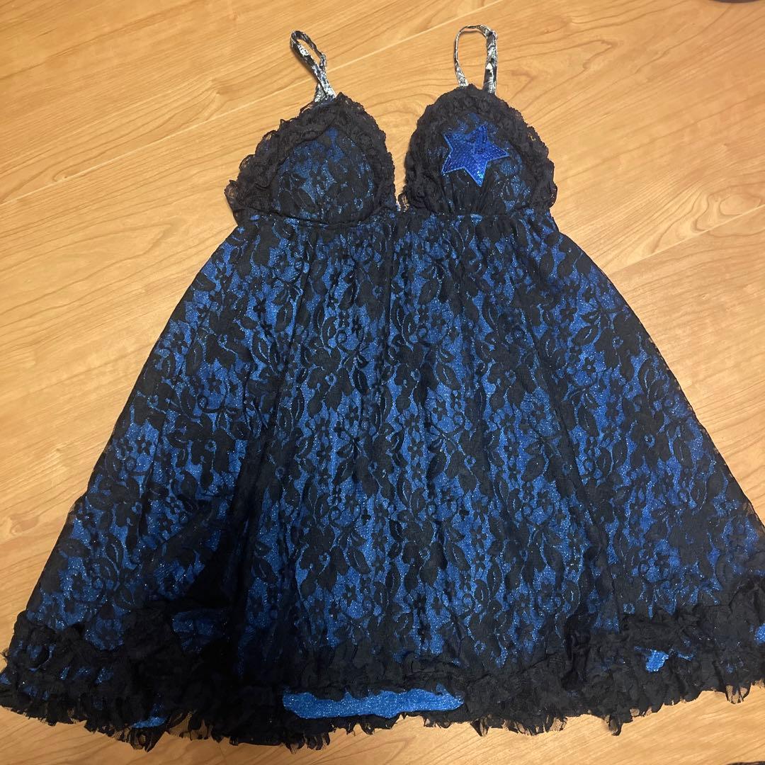 GLAVIL キャミソールワンピース　青