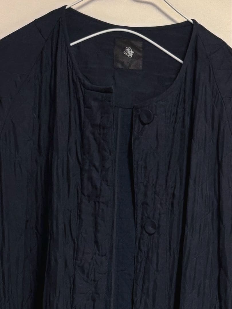 maison de soil メゾンドソイル　シルクキルティングロングコート