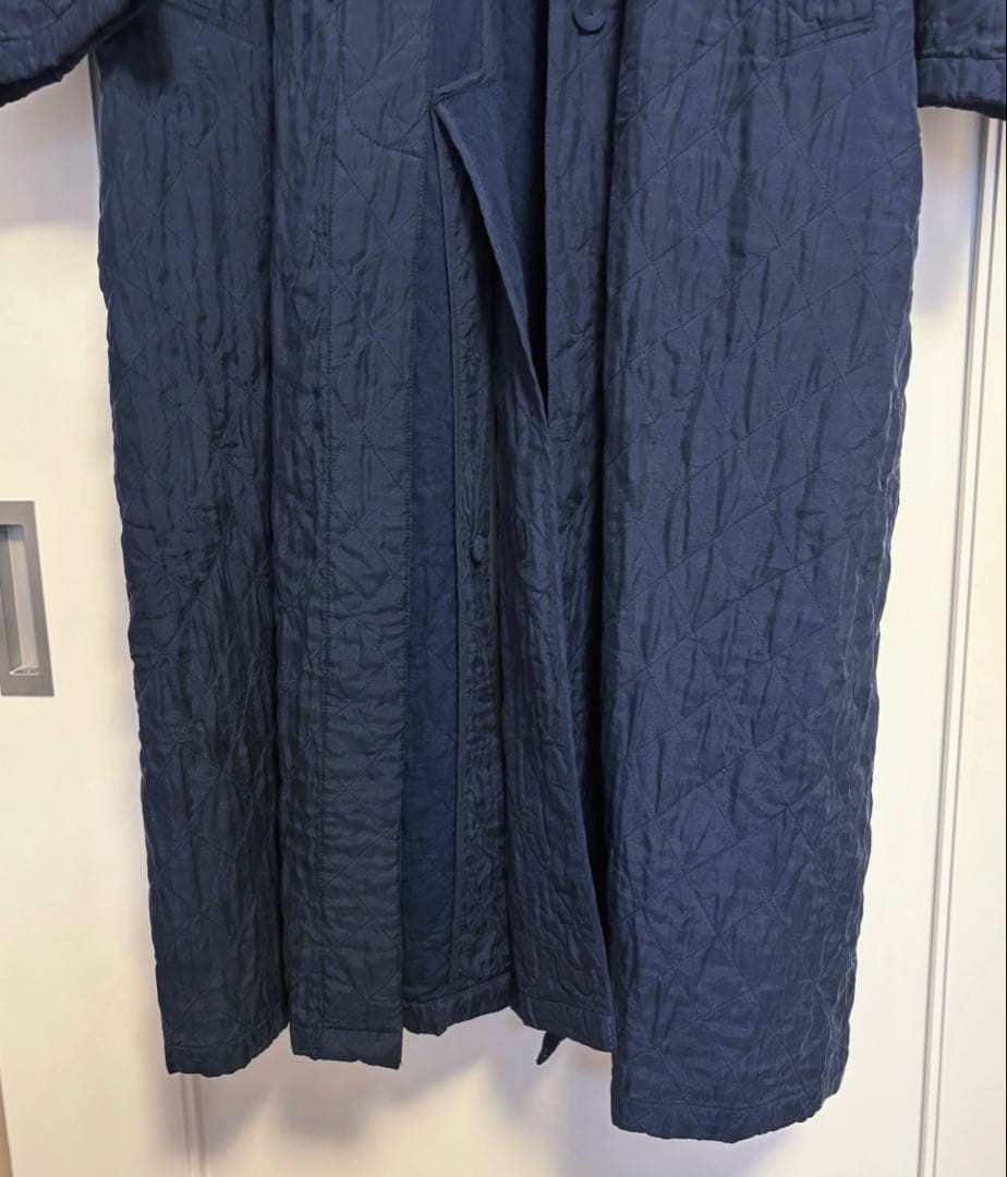 maison de soil メゾンドソイル　シルクキルティングロングコート