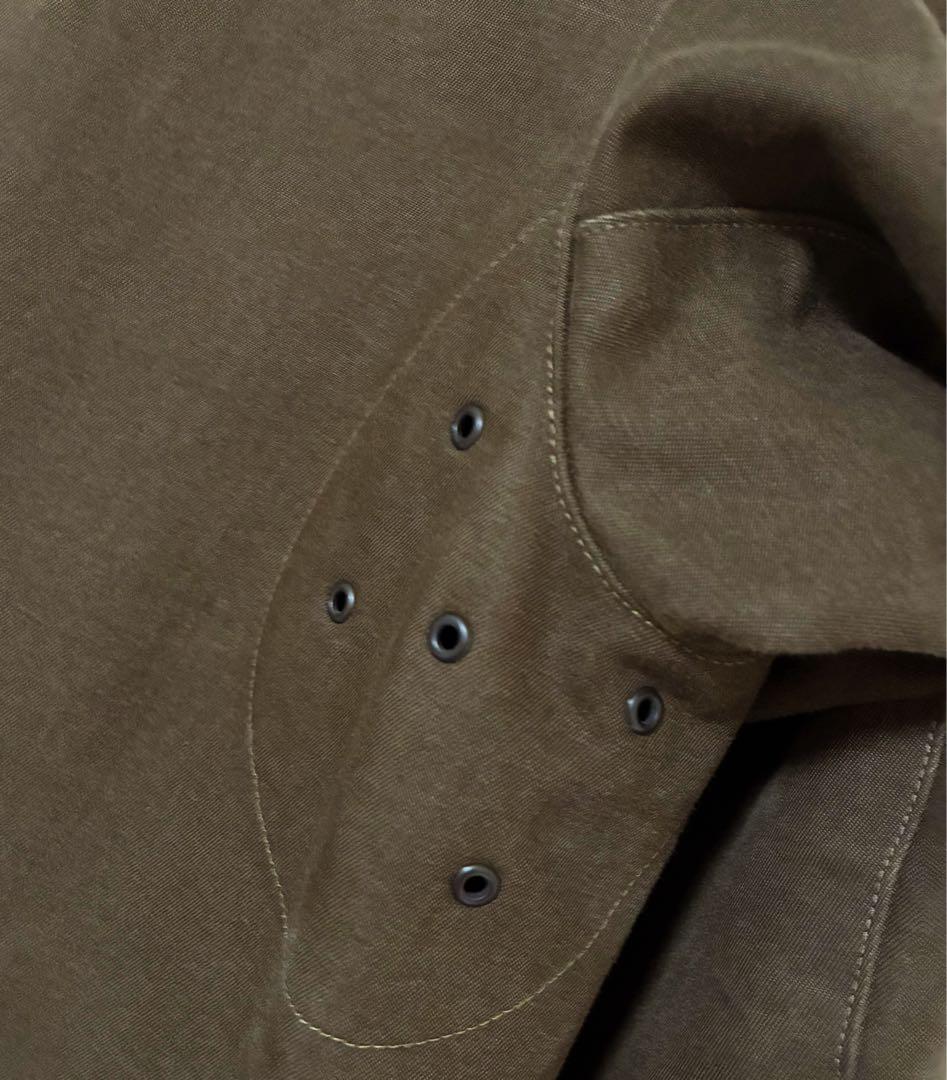 A.PRESSE モーターサイクルハーフコート オリーブ アプレッセ