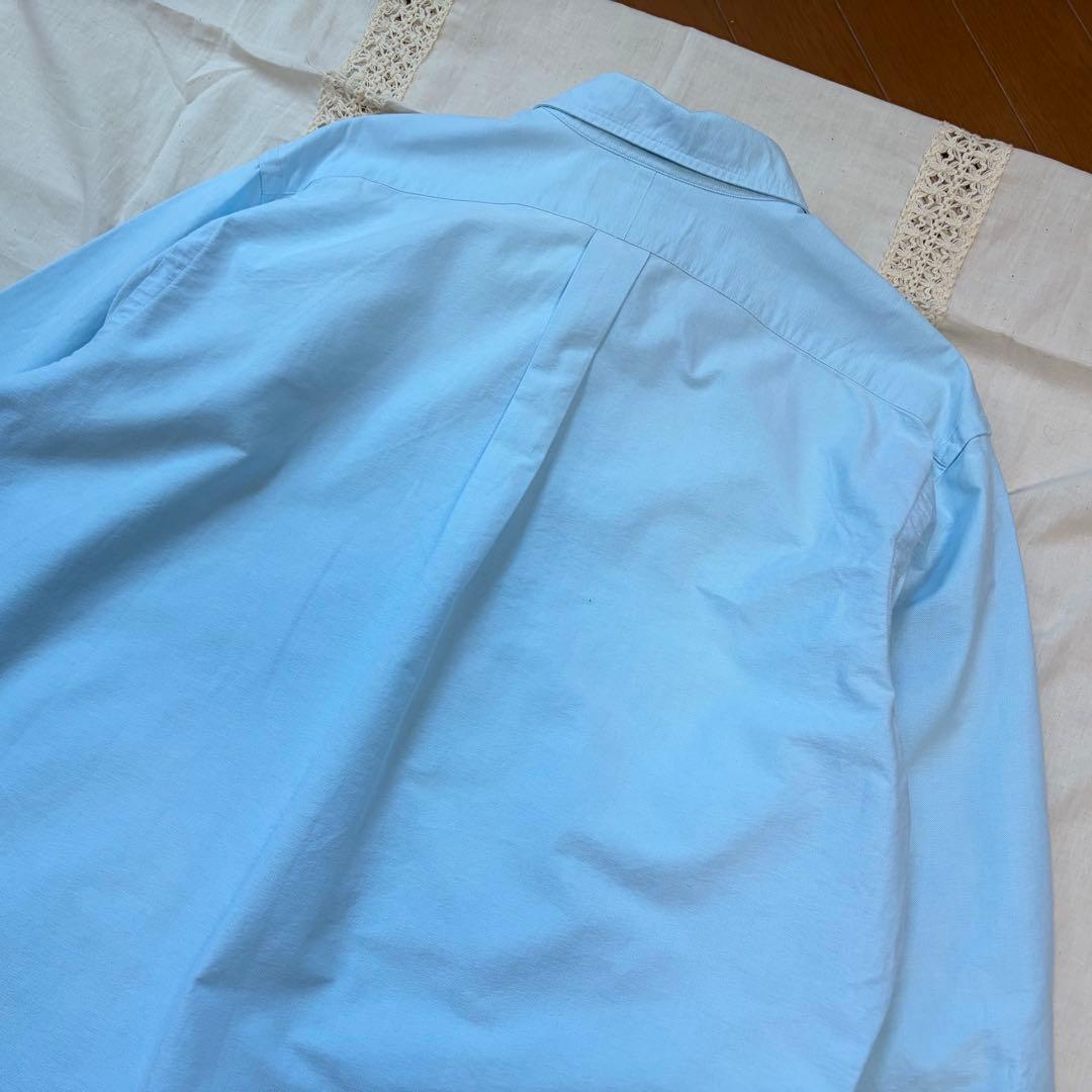 極美品◯春色 RALPH LAUREN ボタンダウンシャツ ブルー系 XL