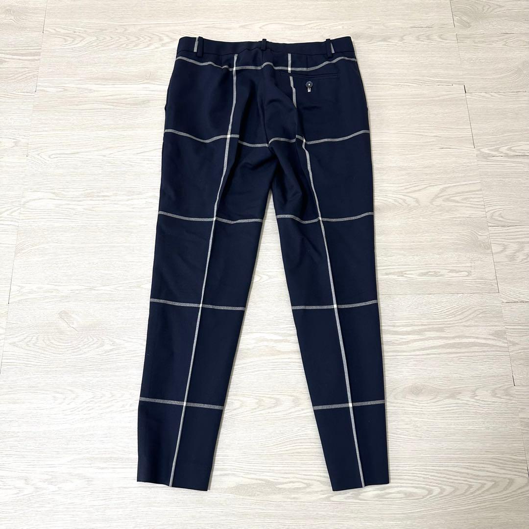 【極美品】ポールスミス ブラック チェック セットアップ スーツ ネイビー 40