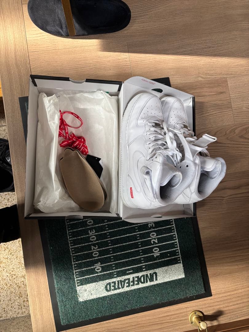 靴 Supreme Nike Air Force 1 Mid SP 10.5