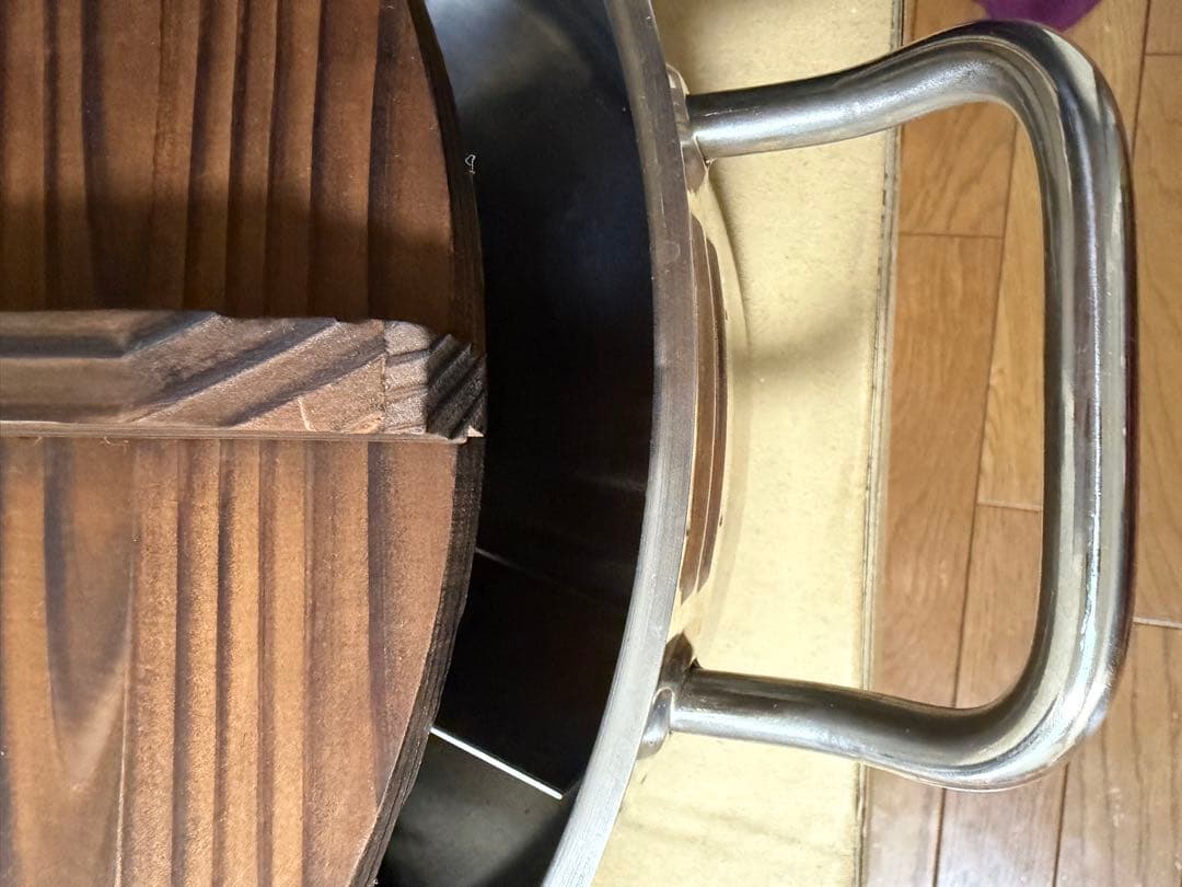 遠藤商事 TKGプロ 電磁用丸型おでん鍋 (木蓋付) 大 ステンレス