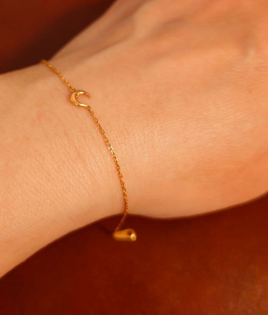 希少★オレフィーチェ K18 ブレスレット アミュレットムーン　orefice