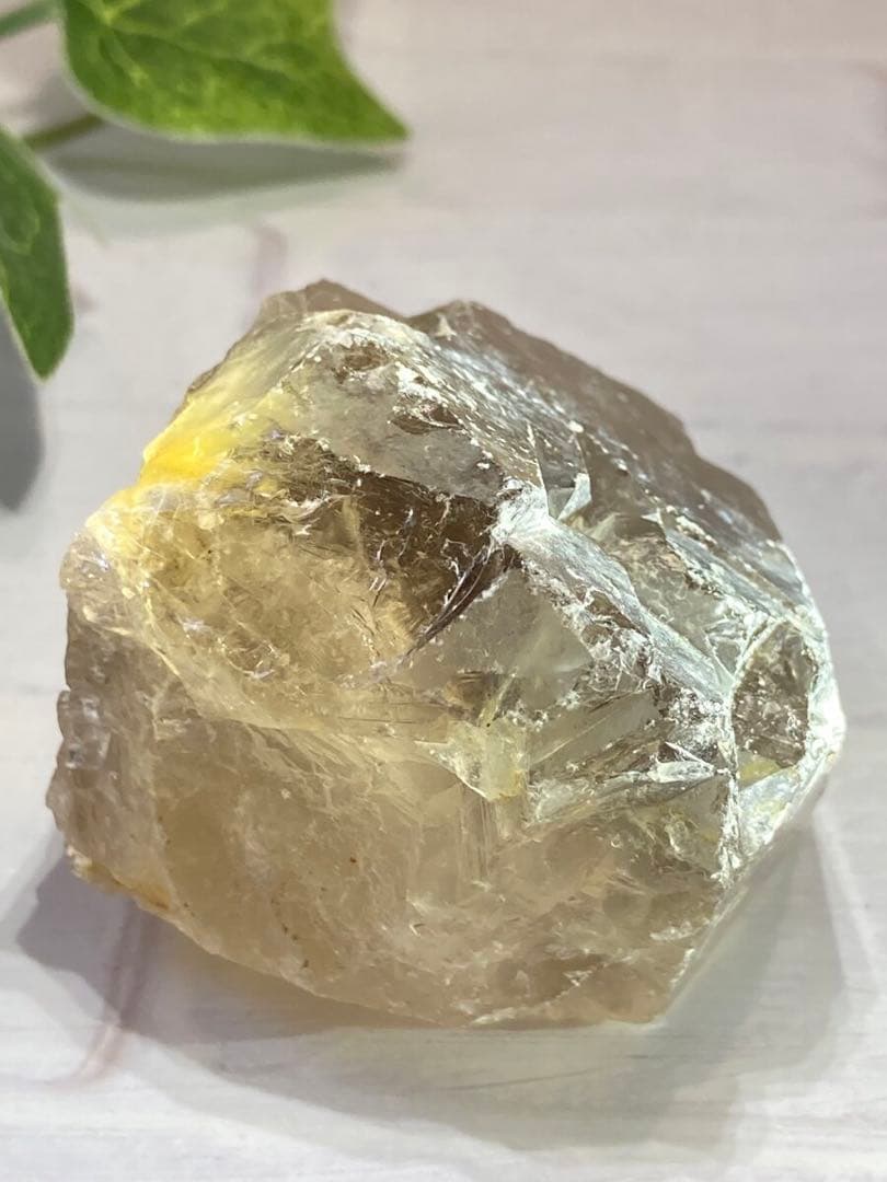 タイチンルチル内包✨虹入り　スモーキー　クォーツ かちわり　ラフストーン　原石