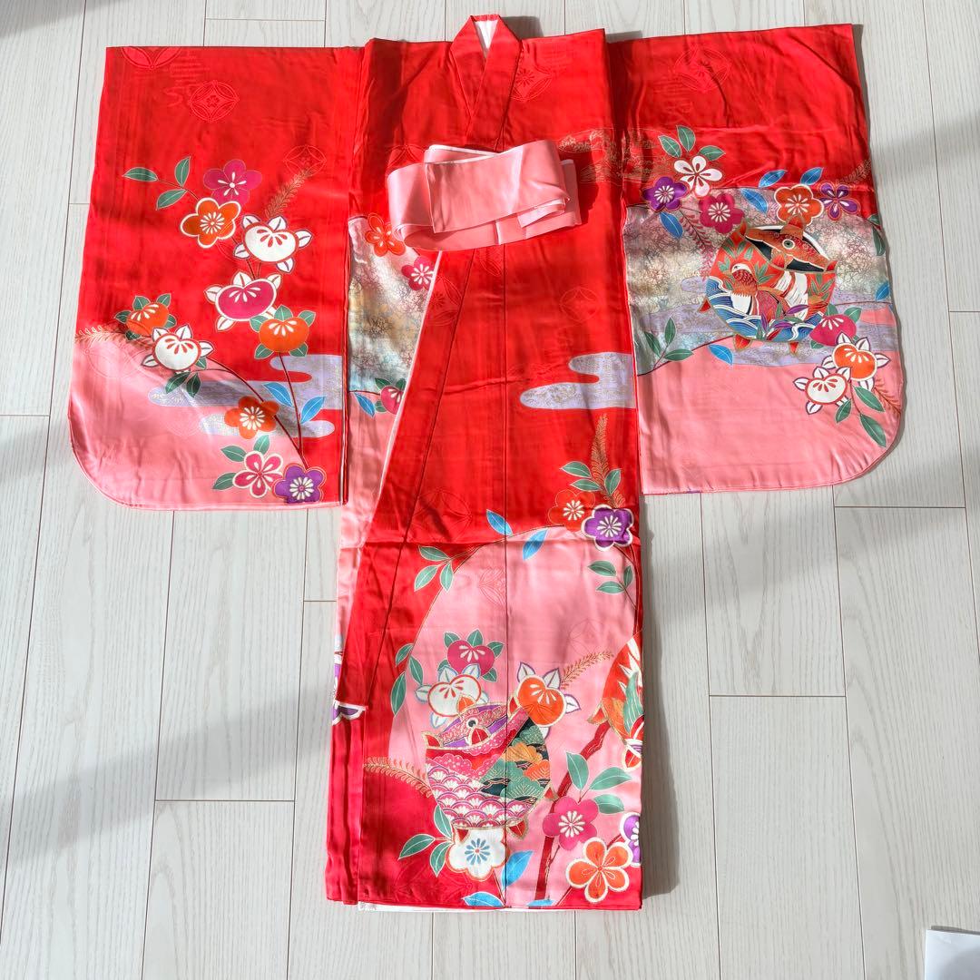 七五三 子供着物　３歳　襦袢付き