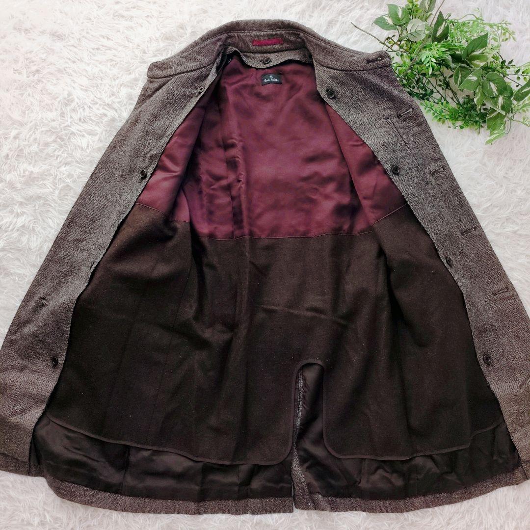 PS ポールスミス トレンチコート ライナー ベルト付き ツイード生地 L