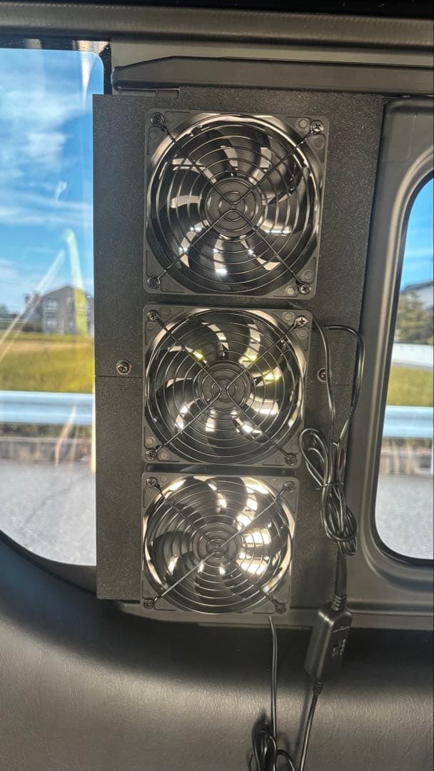 ハイエース 換気扇 ぴーちゃん 助手席 防虫ネット 6連用アタッチメント