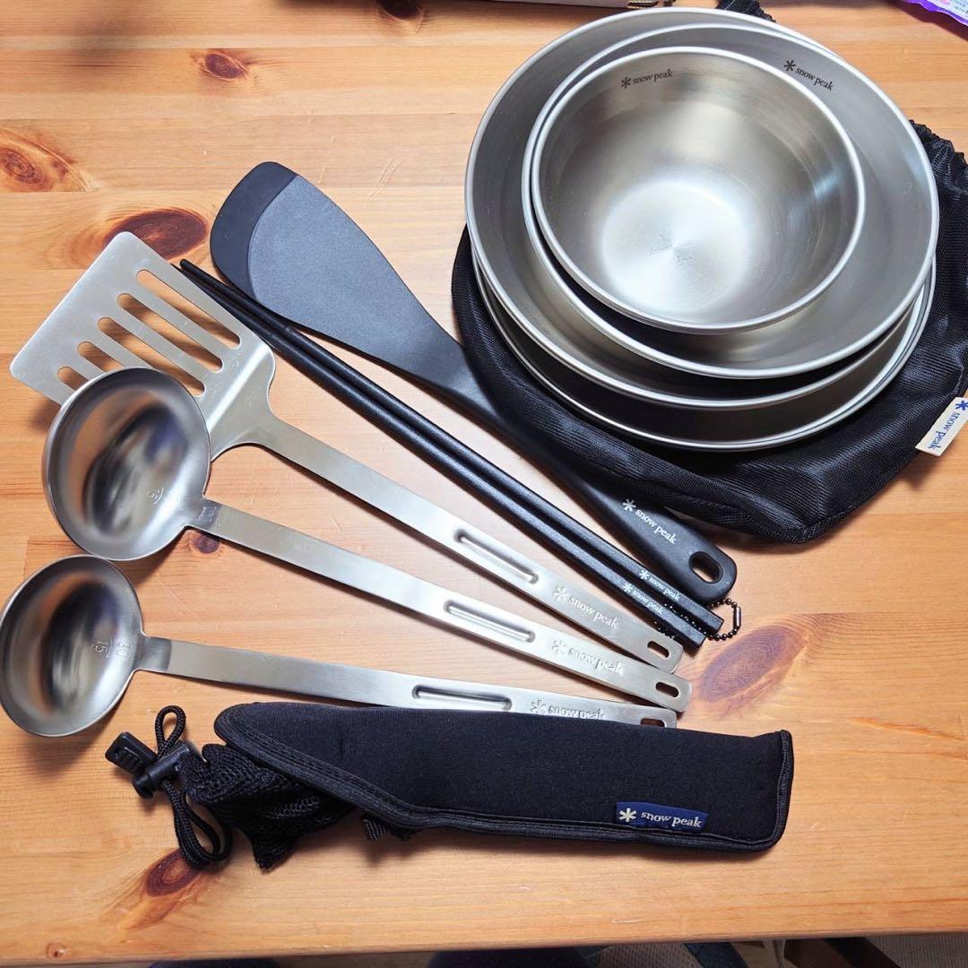 廃盤品　スノーピーク　peak スタッキングキッチンツールセットなど
