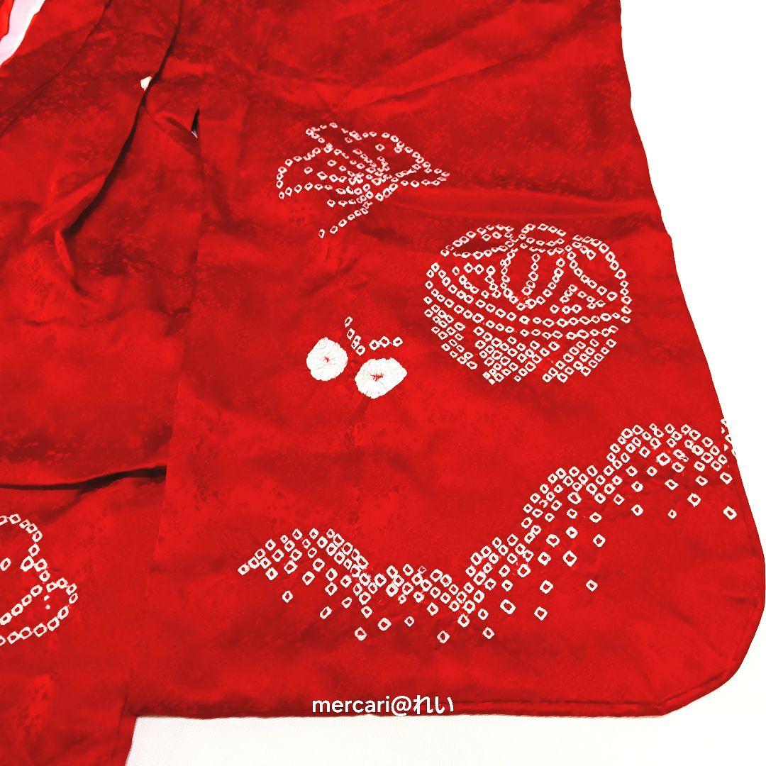 3歳 七五三 正絹 被布 着物 襦袢 草履 女児