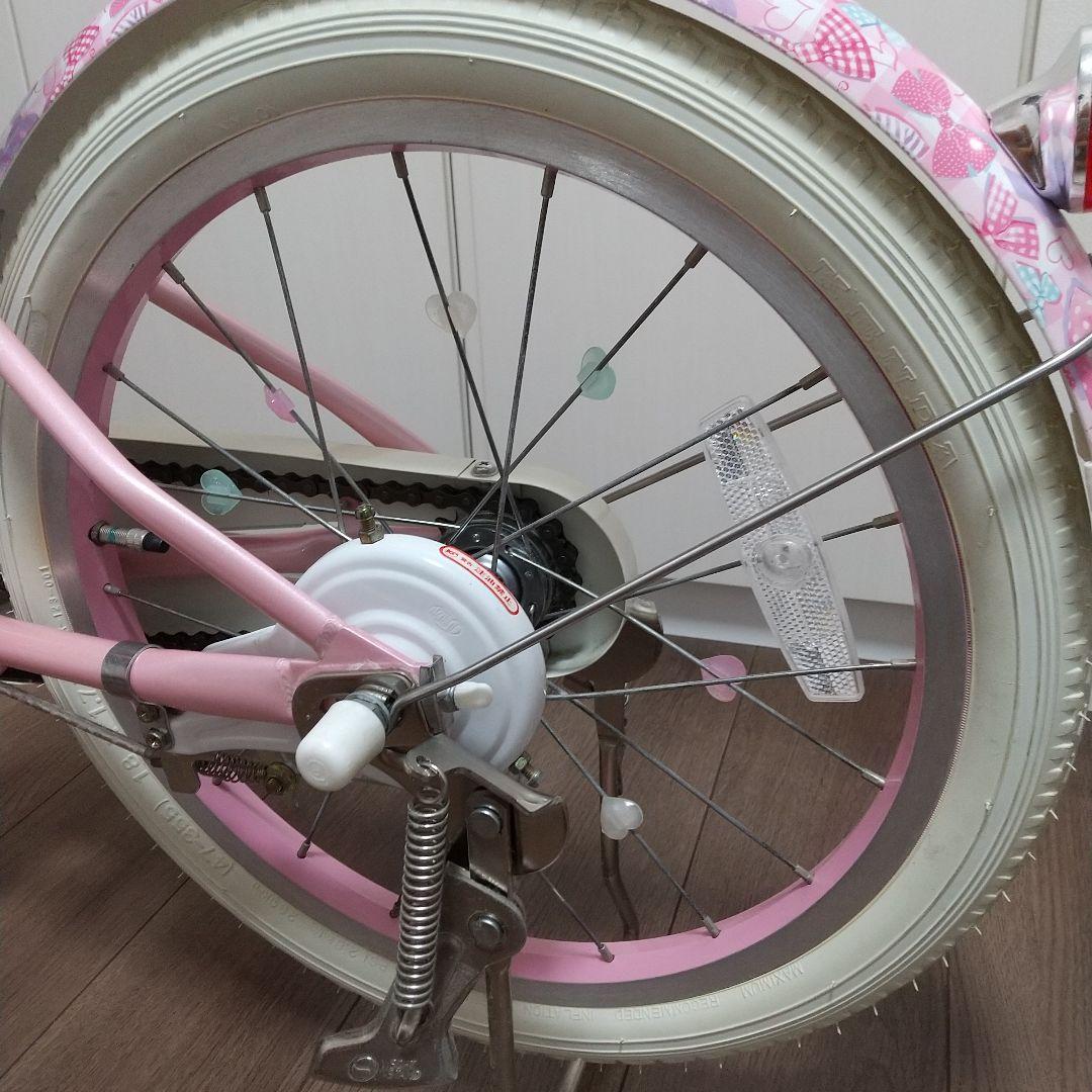 メゾピアノ 子供用自転車 18インチ ピンク ハートデザイン