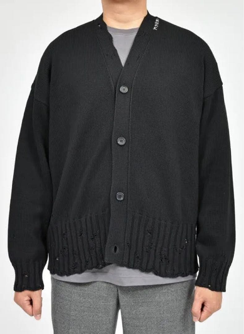 ［美品］MARNI マルニ ダメージ ニット カーディガン 48 定番