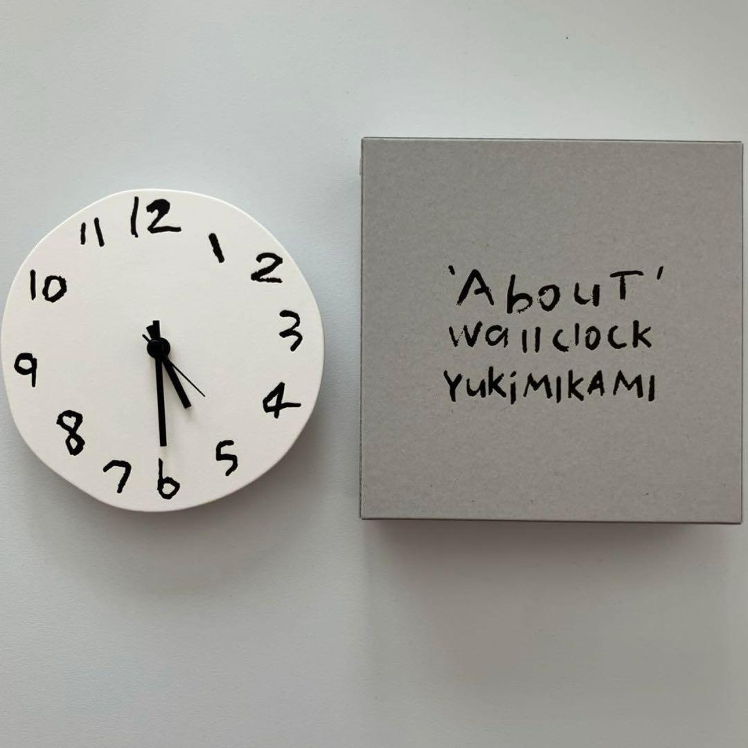 ' About ' wall clock Yuki MIKAMI × 岩㟢紙器