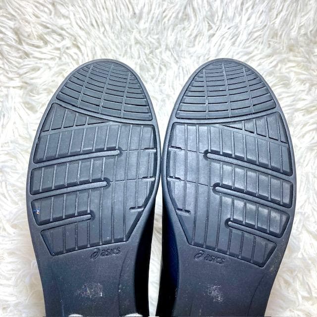 美品 ASICS PEDALA ペダラ パンプス 牛革 黒 23.5㎝