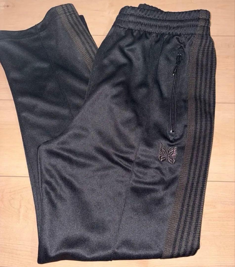 美品　Needles Track Pantトラックパンツ Sサイズ　黒×ブラウン