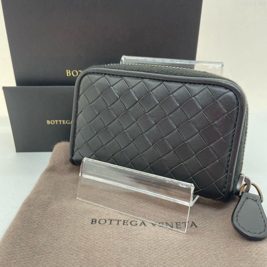 【極美品/付属品完備】ボッテガヴェネタ イントレチャート ケース 濃茶