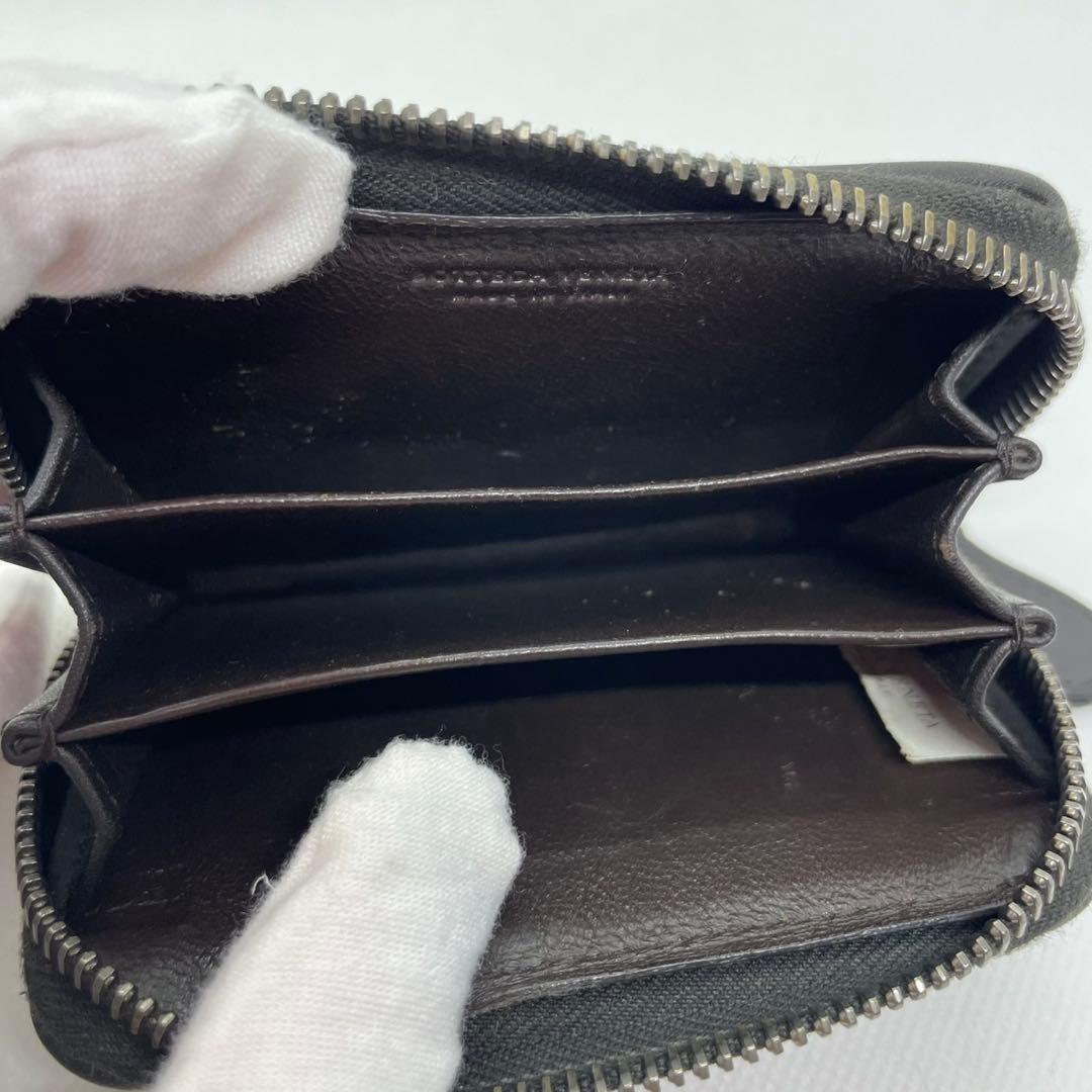 【極美品/付属品完備】ボッテガヴェネタ イントレチャート ケース 濃茶