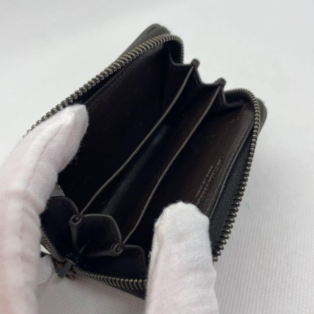 【極美品/付属品完備】ボッテガヴェネタ イントレチャート ケース 濃茶