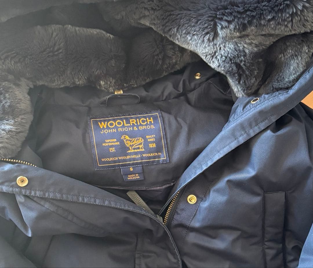 WOOLRICH ラビットファー ダウンコート