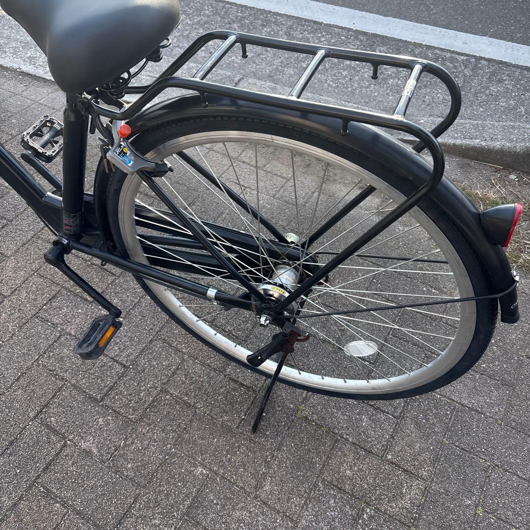 【直接の引き渡しのみ】27インチ　ブラックママチャリ