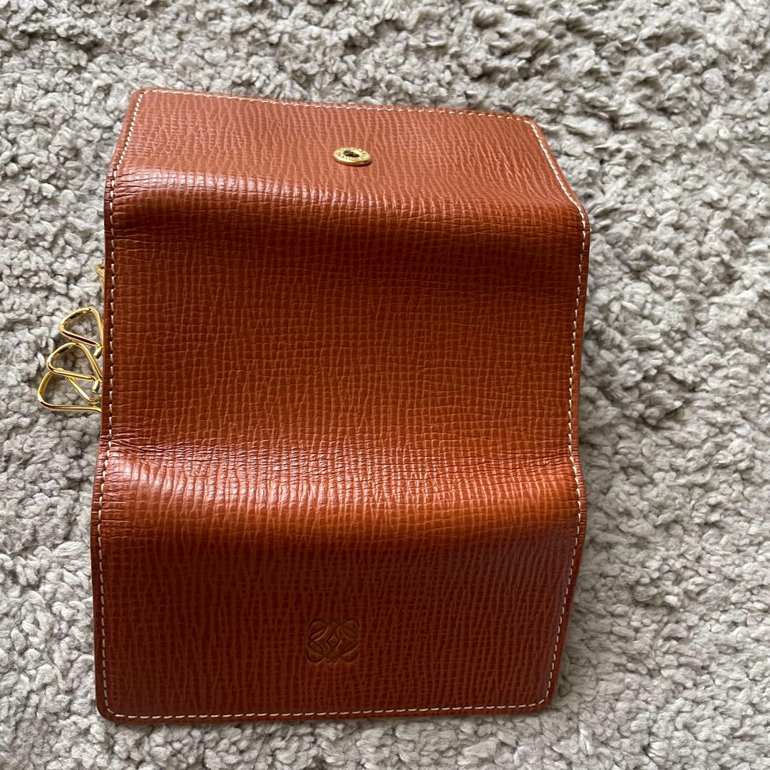 未使用品 ロエベ LOEWE キャメル ブラウン 6連 キーケース