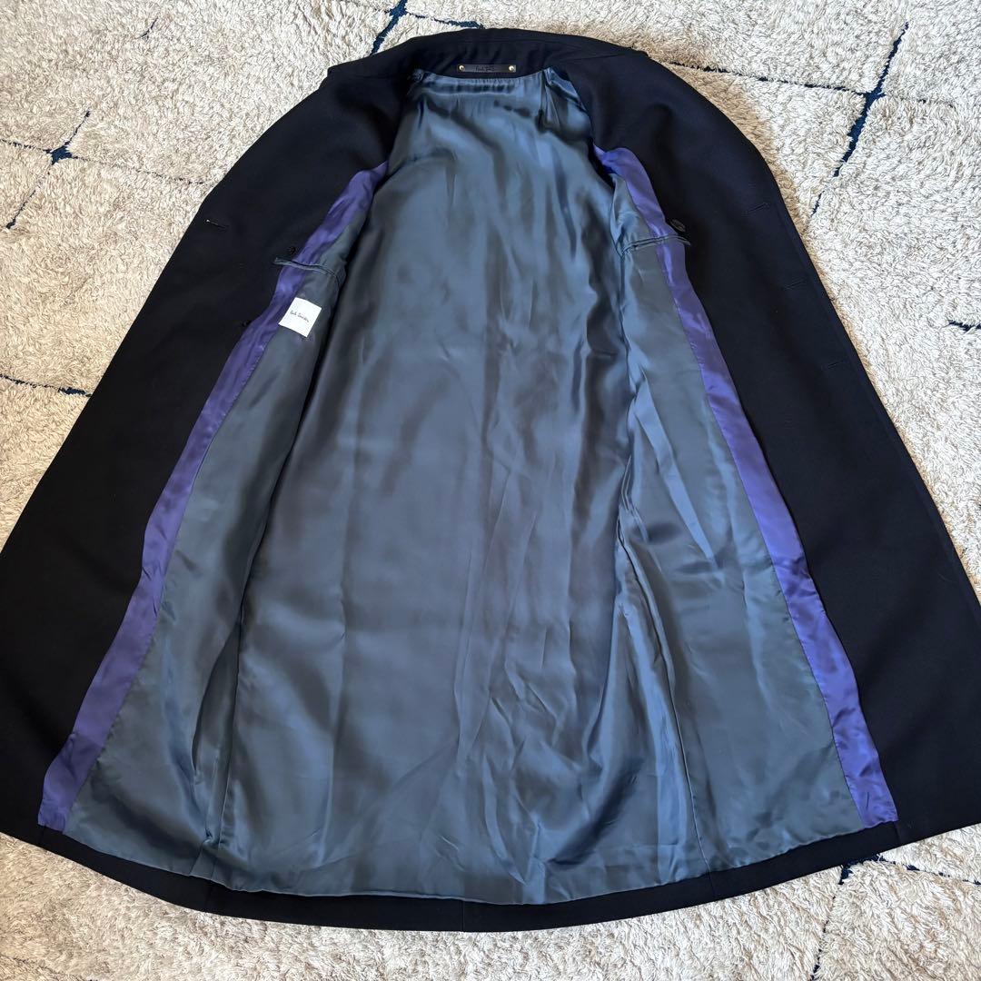 【極美品✨】ポールスミス　チェスターコート　ダブル　ロング　現行タグ　ブラック