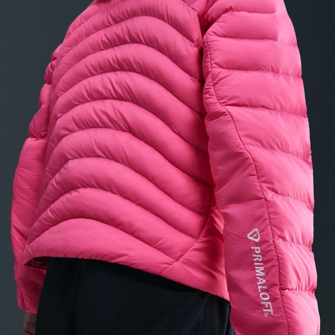 ナイキ　ACG プリマロフト　ダウンジャケット　ピンク　S 短丈　サーマフィット