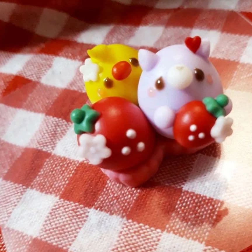 苺タルト♡猫&ひよこ