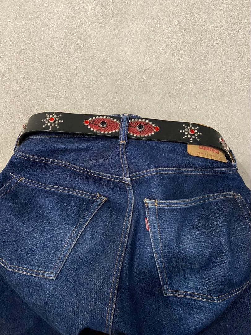 Takee  012 本革 W36 スタッズ ベルト ビンテージ