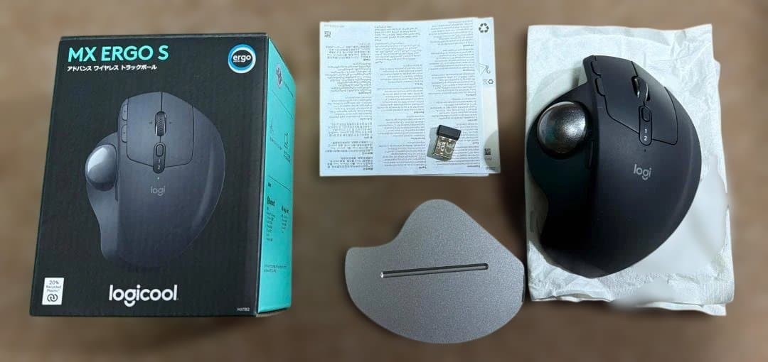 新品同様ロジクール 静音 トラックボール MX ERGO S 国内正規品