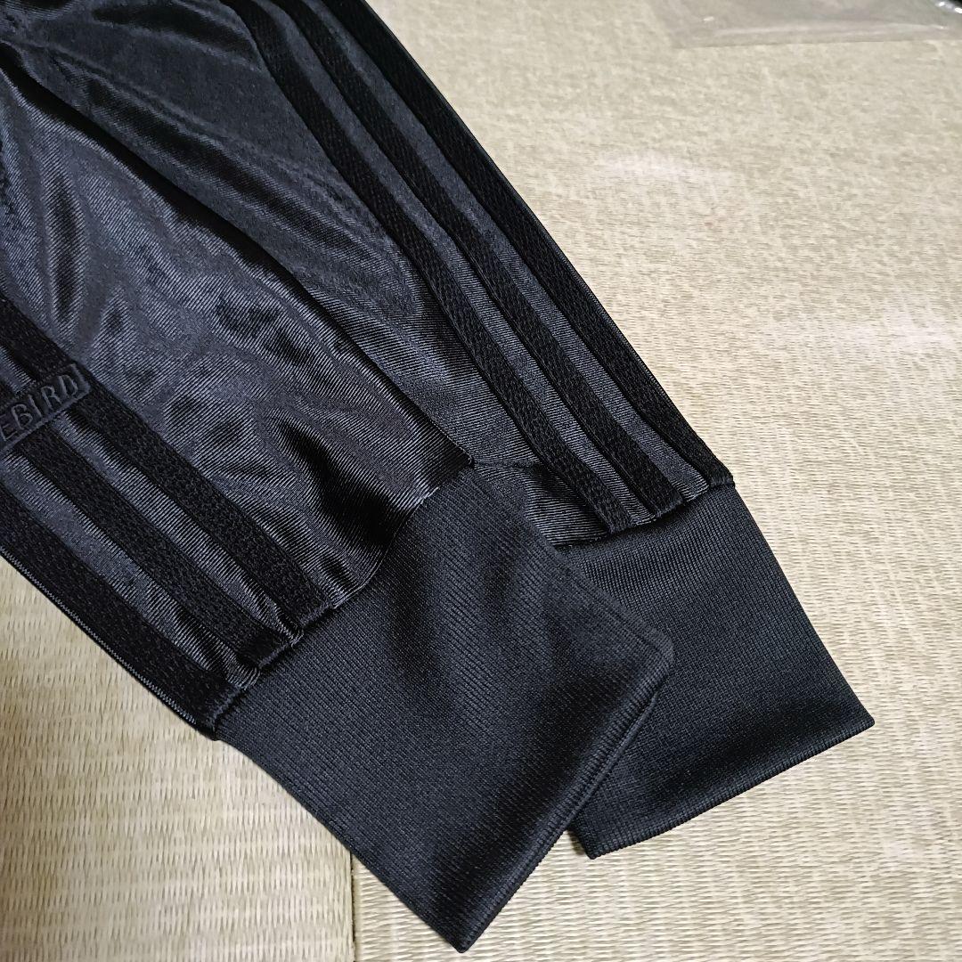 アディダス 黒 フィッティド トラックジャケット ファイヤーバードジャージM