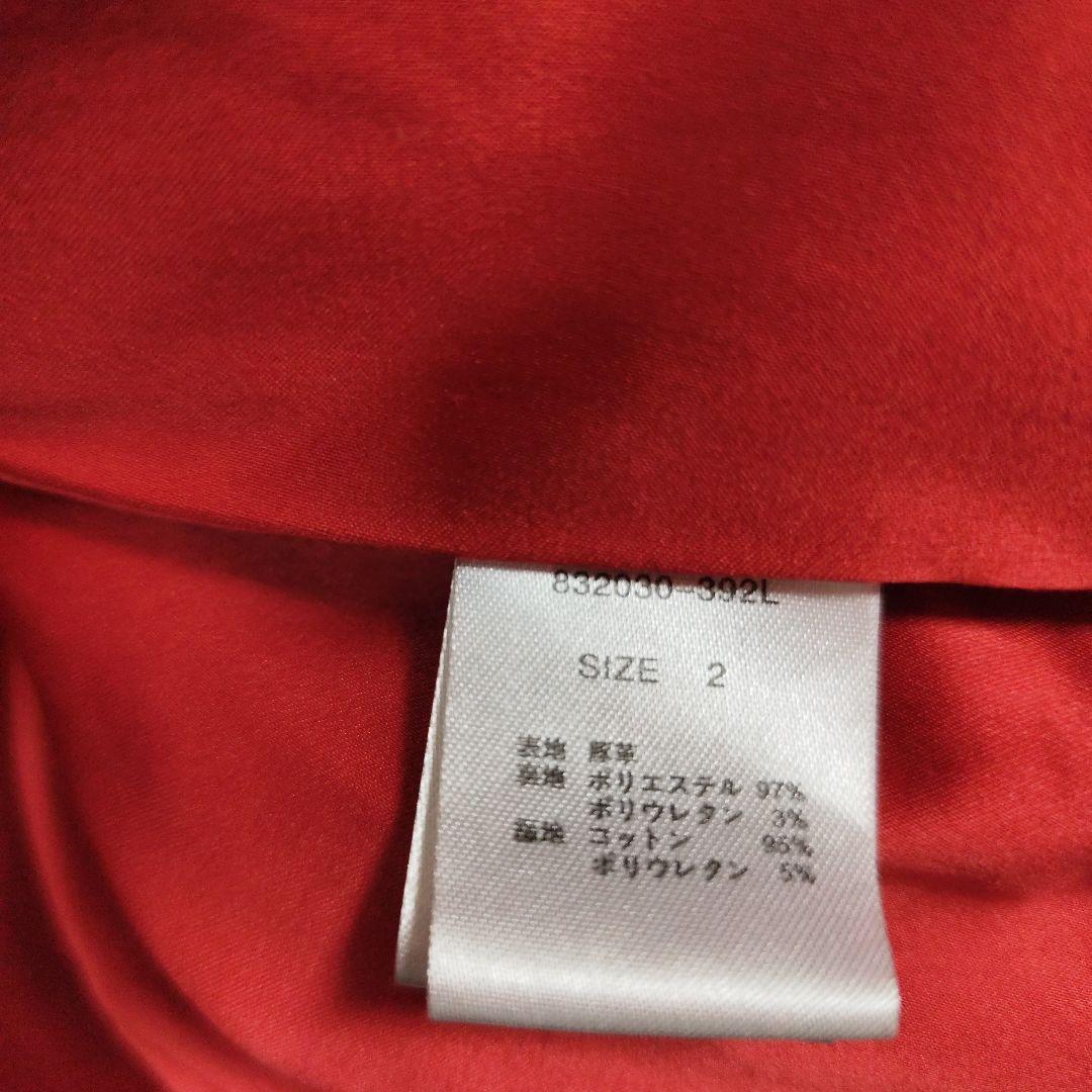 美品　ノーアイディー　黒１色　レザー（豚革）シングルライダースジャケット