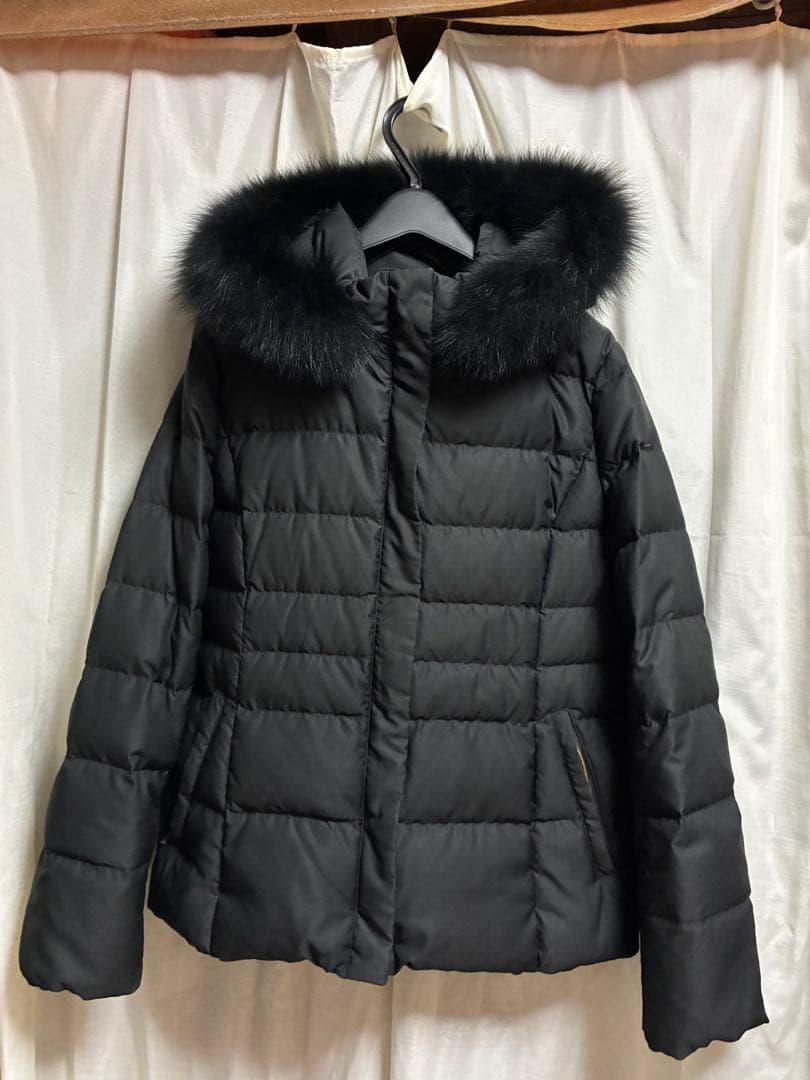 INDIVIフォックスファーブラックダウンＬ