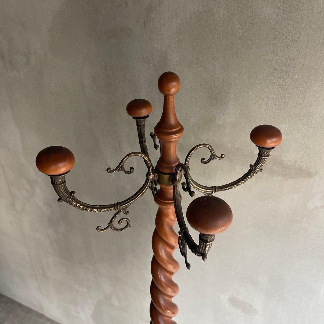 オールドヴィンテージ　ツイストポールハンガー　イタリア