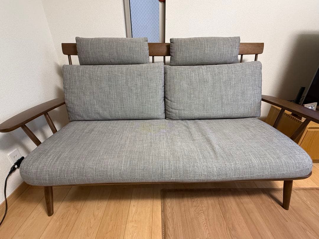 HIDA/飛騨産業 NEWMCKINLEY　3Pソファ ハイバック　ヘッドレスト