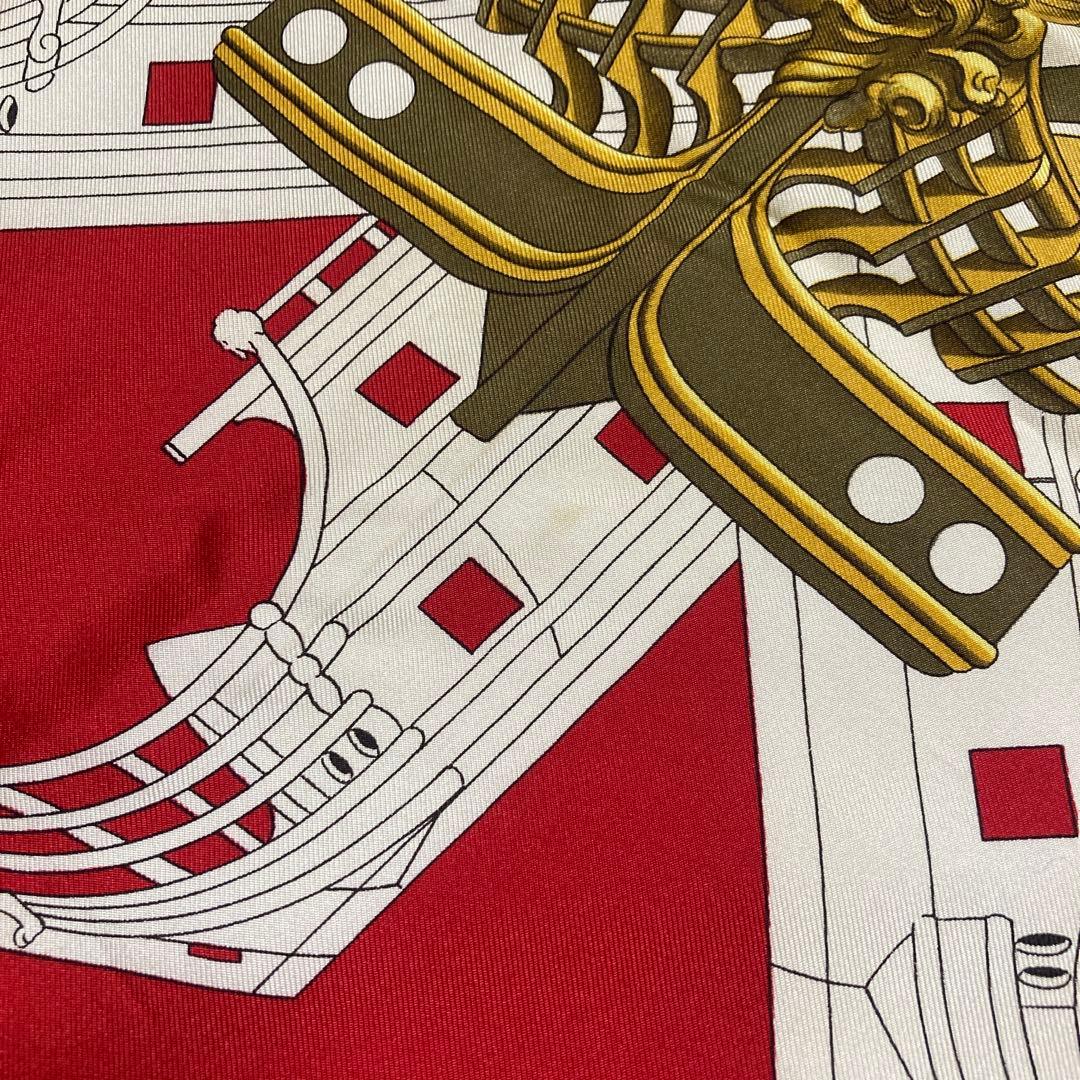 HERMES エルメス スカーフカレ90 ★PROUES 船首像