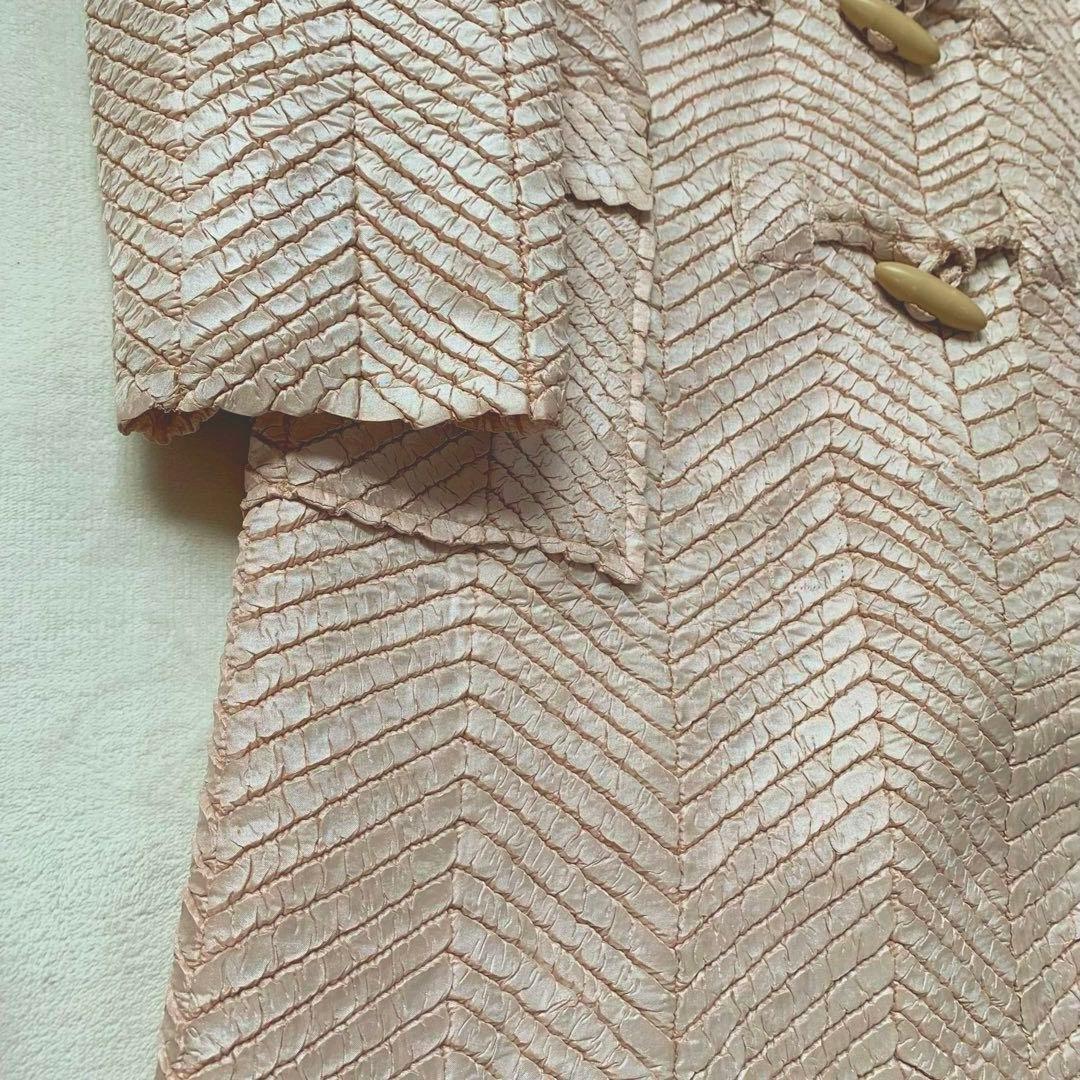 ヨシキヒシヌマ　ダッフルコート　絞り加工　ロング　コート　シワ加工