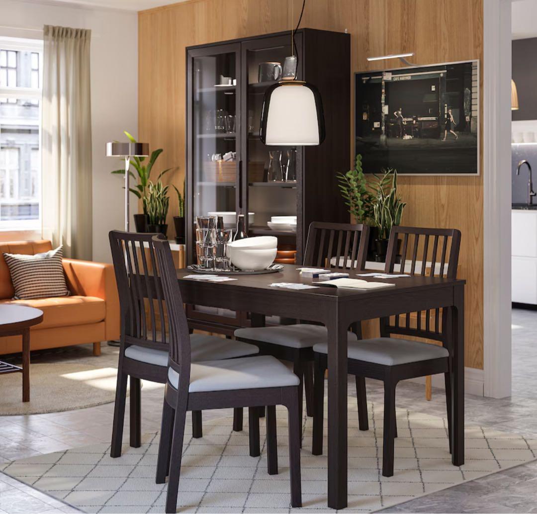 【京都市引き取りのみ】IKEA ダイニングテーブル&チェア　エーケダーレン