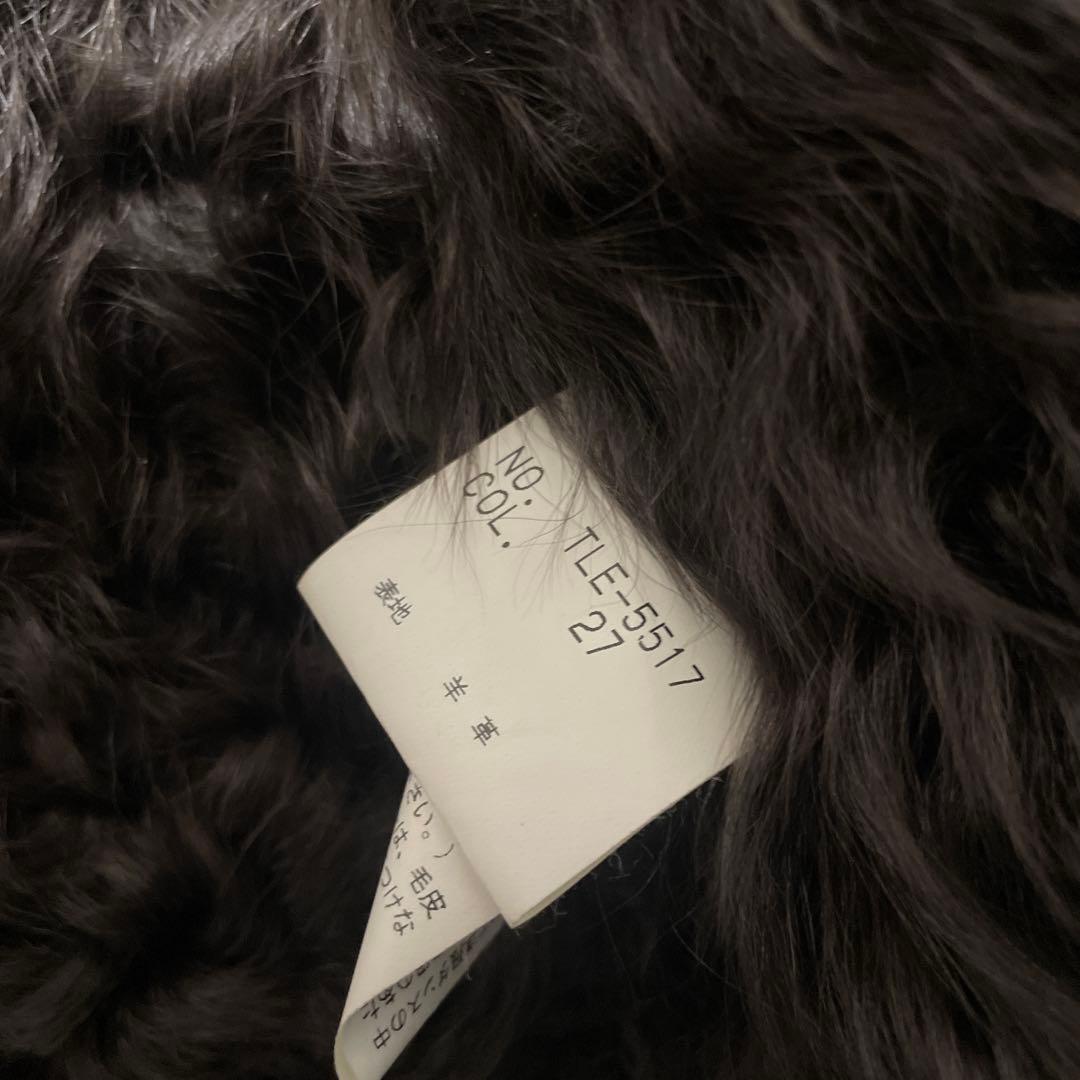 モ*ン様 トルネードマード。ダークブラウン レザーコート ムートン　浅井健一　L