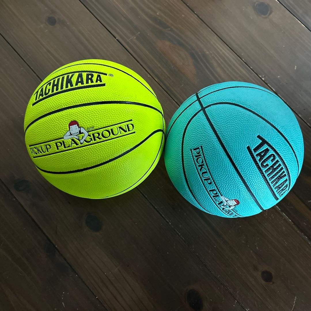 バスケットボール 3号 イエロー ブルー　タチカラ 桜木花道コラボボール