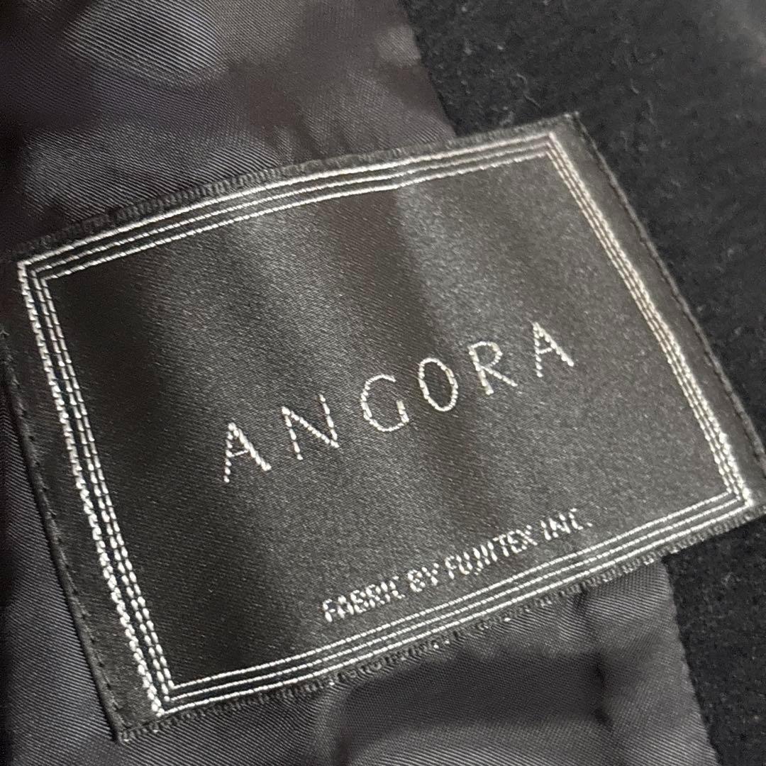 極美品 イネド ロングコート フォックスファー ウール アンゴラ M