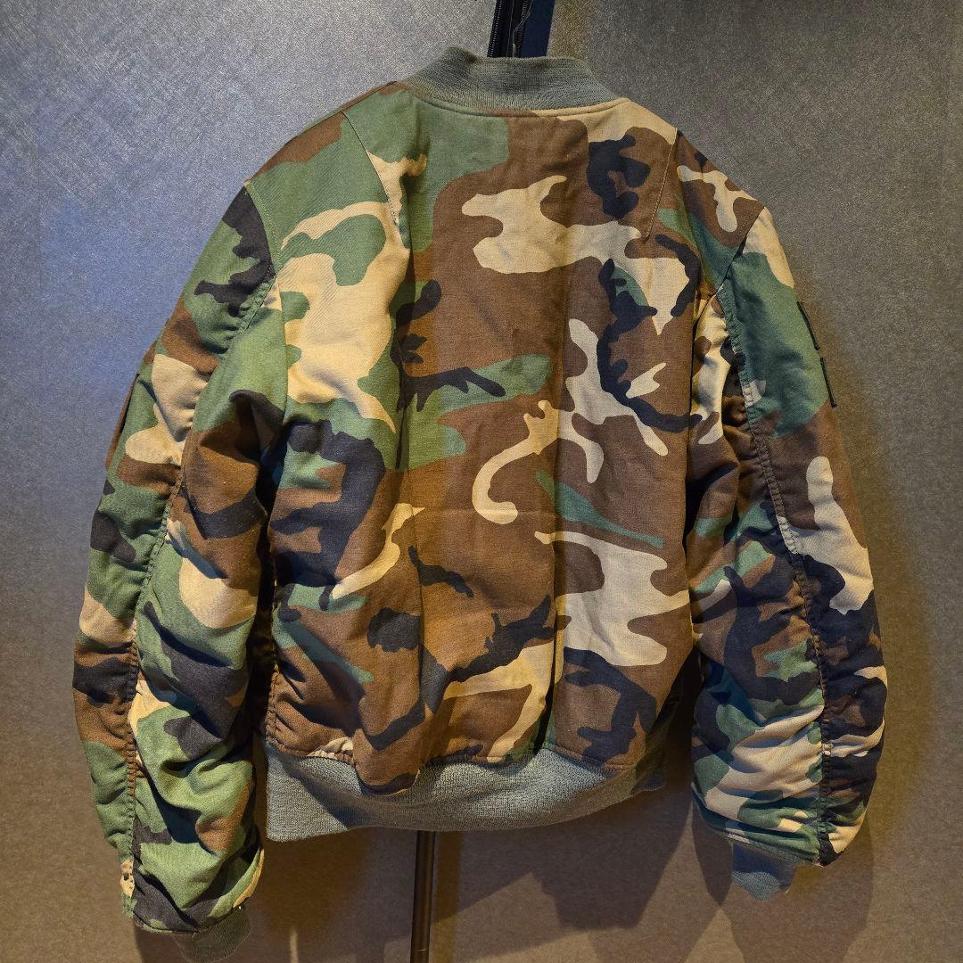 ALPHA　XLARGE　コラボ　MA-1　フライトジャケット　M　カモフラ