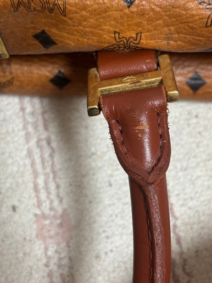 MCM ブラウン ボストンバッグ 1917P