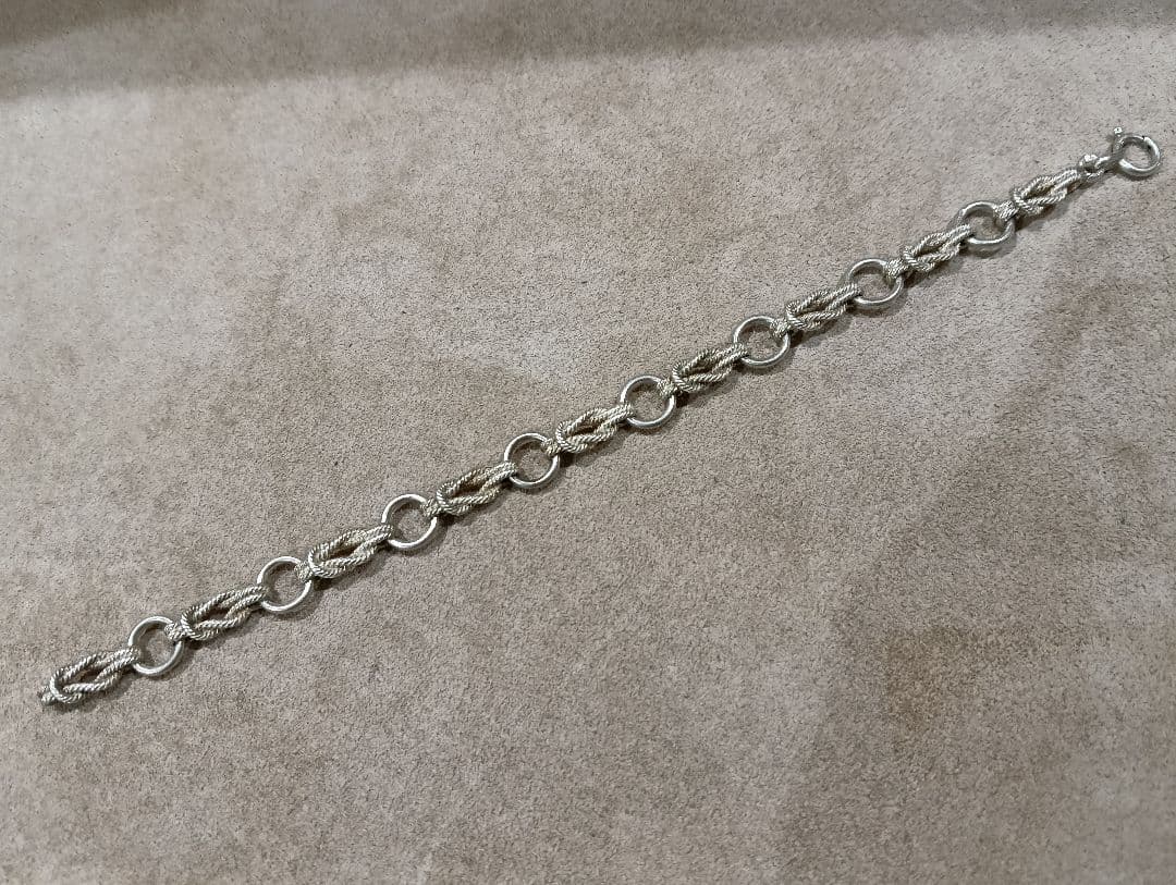 L*A様 エルメス　オーディエンヌ　PMサイズ　シルバー　ブレスレット　ビンテー