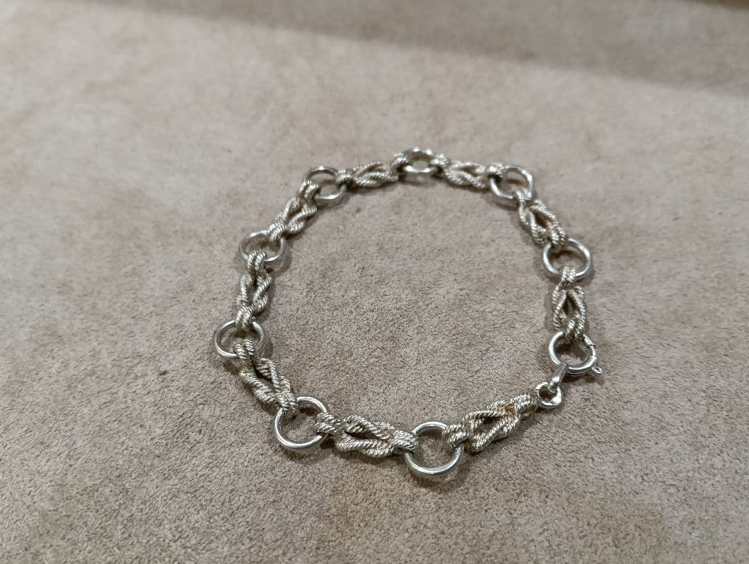 L*A様 エルメス　オーディエンヌ　PMサイズ　シルバー　ブレスレット　ビンテー