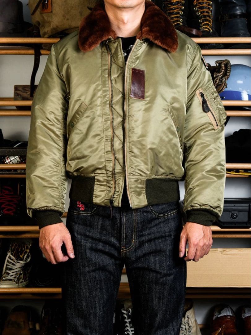 Sサイズ希少B-15B初期型 復刻 フライトジャケットREALSIMONS 新品