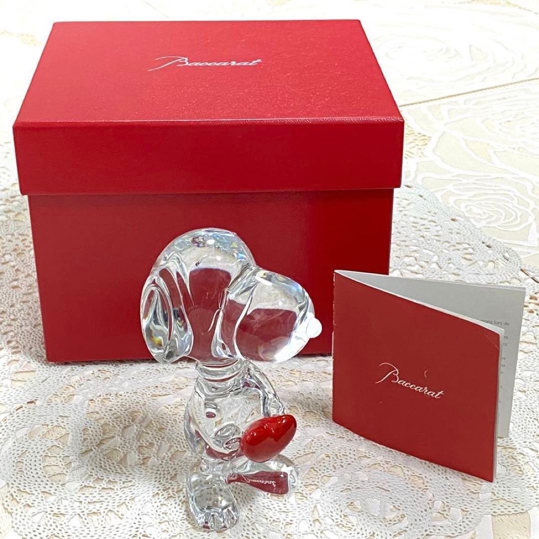 バカラ　Baccarat ハートスヌーピー　クリスタル
